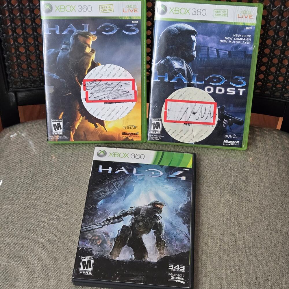 Halo 3, Halo 3: ODST & Halo 4 Xbox 360 Game Bundle (Pre-Owned)